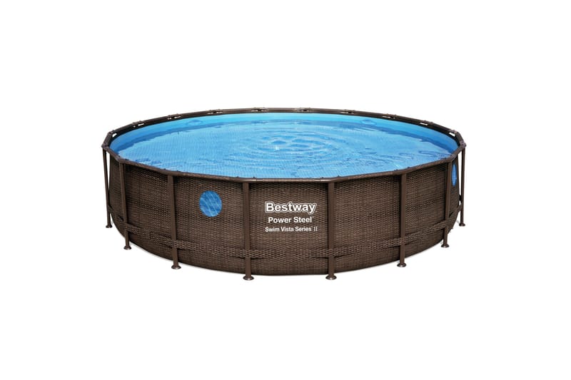 Bestway Power Steel Swim Vista II Ovanmarkpool  5,49 m Brun, Bestway