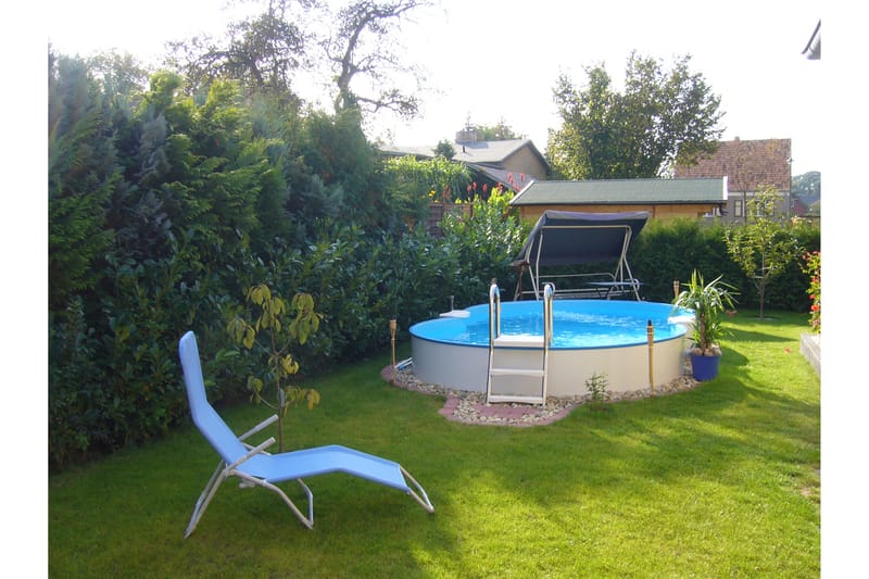 Planet Pool Stålväggspool Premium Åttaform 7,25x4,6x1,5m Inb - Planet Pool - Trädgård & spabad - Utomhusbad - Pool - Pool ovan mark