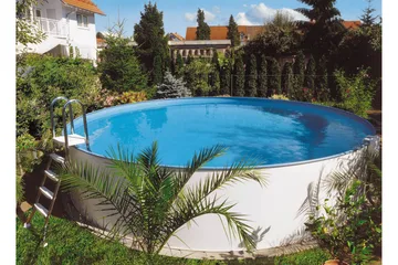 Planet Pool Stålväggspool Premium Rund 3,5x1,2m Inbyggd L:Bl - Planet Pool - Trädgård & spabad - Utomhusbad - Pool - Pool ovan mark