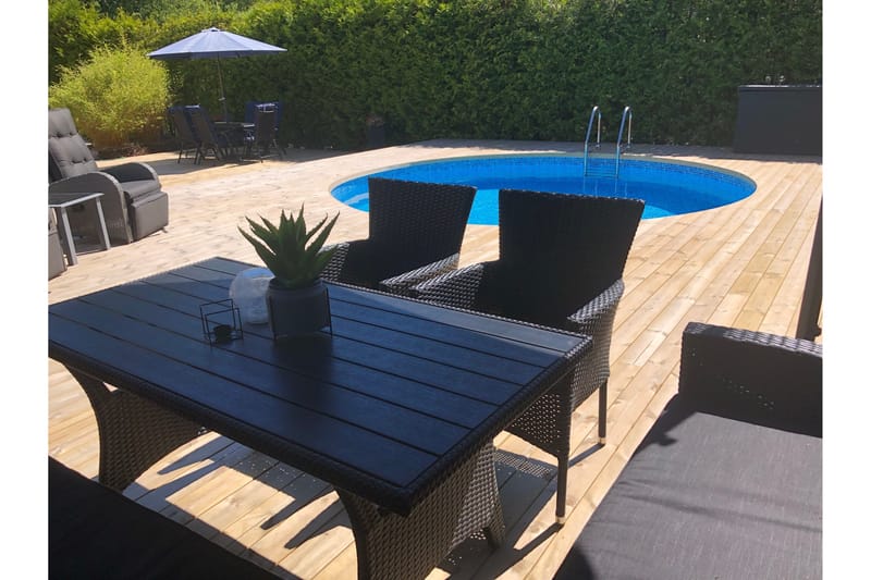 Planet Pool Stålväggspool Premium Rund 5,0x1,5m Inbyggd L:Bl - Planet Pool - Trädgård & spabad - Utomhusbad - Pool - Pool ovan mark