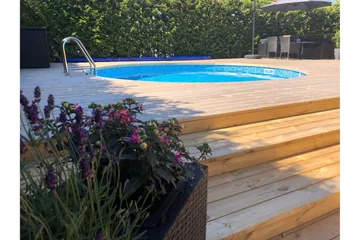 Planet Pool Stålväggspool Premium Rund 3,5x1,2m Inbyggd L:Bl - Planet Pool - Trädgård & spabad - Utomhusbad - Pool - Pool ovan mark