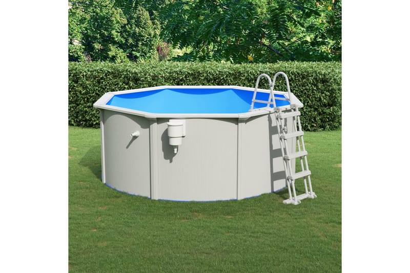 Pool med säkerhetsstege 300x120 cm - Pool ovan mark