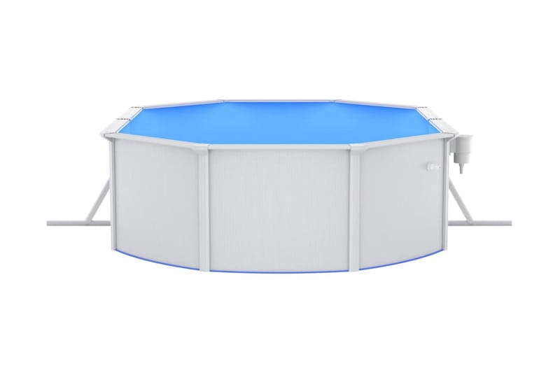 Pool med säkerhetsstege 490x360x120 cm - Pool ovan mark