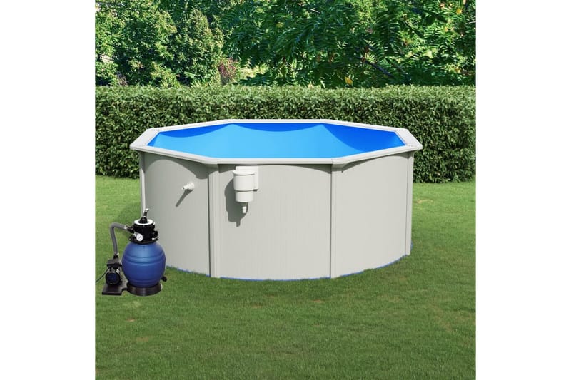 Pool med sandfilterpump 300x120 cm - Pool ovan mark