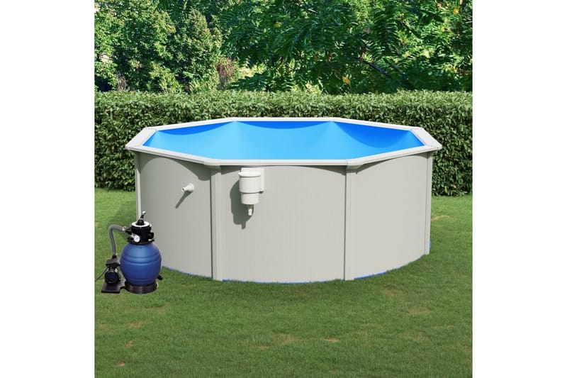 Pool med sandfilterpump 360x120 cm - Pool ovan mark