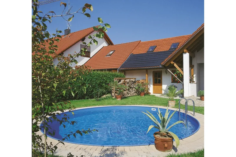 Pool ovan mark Planet Pool Planet Pool Stålväggspool Premium Rund 4,2x1,2m Inbyggd L:Ca Vit - Trädgård & spabad - Utomhusbad - Pool - Pool ovan mark