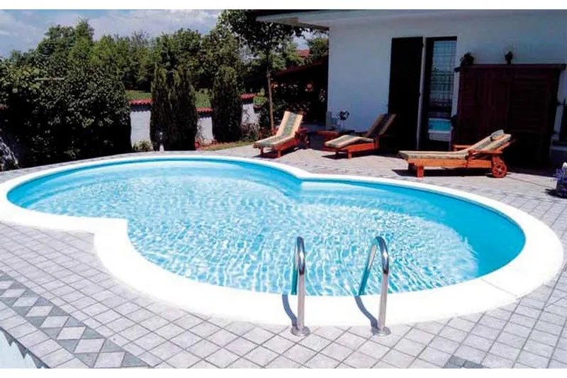 Pool ovan mark Planet Pool Planet Pool Stålväggspool Premium Åttaform 6,25x3,6x1,5m Inb Vit, undefined