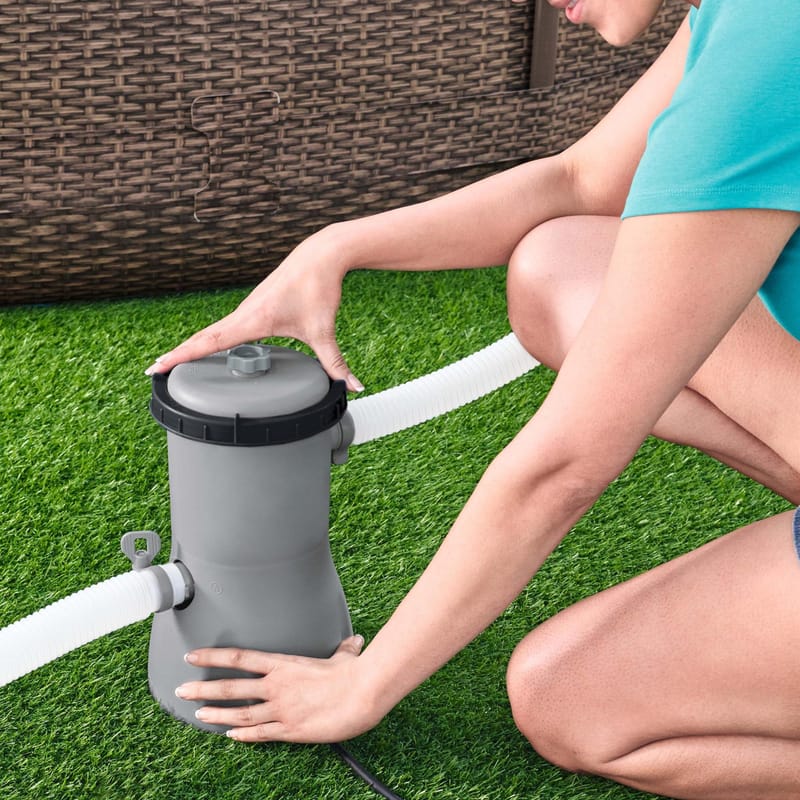 Bestway filterpump 3028l/h | För ovanmarkpool | 58386 - Trädgård & spabad - Utomhusbad - Pool & sparengöring - Cirkulationspump & poolpump