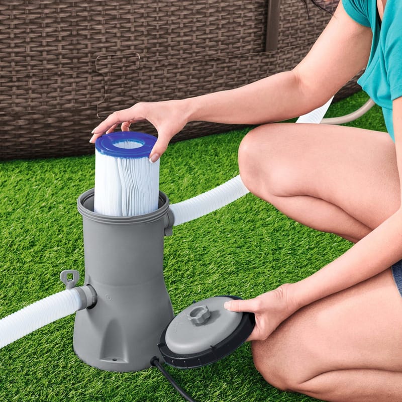 Bestway filterpump 3028l/h | För ovanmarkpool | 58386 - Trädgård & spabad - Utomhusbad - Pool & sparengöring - Cirkulationspump & poolpump