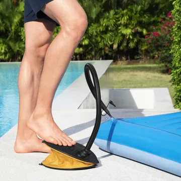 Bestway Air step - fotpump 28x19cm Gul - Bestway - Trädgård & spabad - Utomhusbad - Pool & sparengöring - Cirkulationspump & poolpump