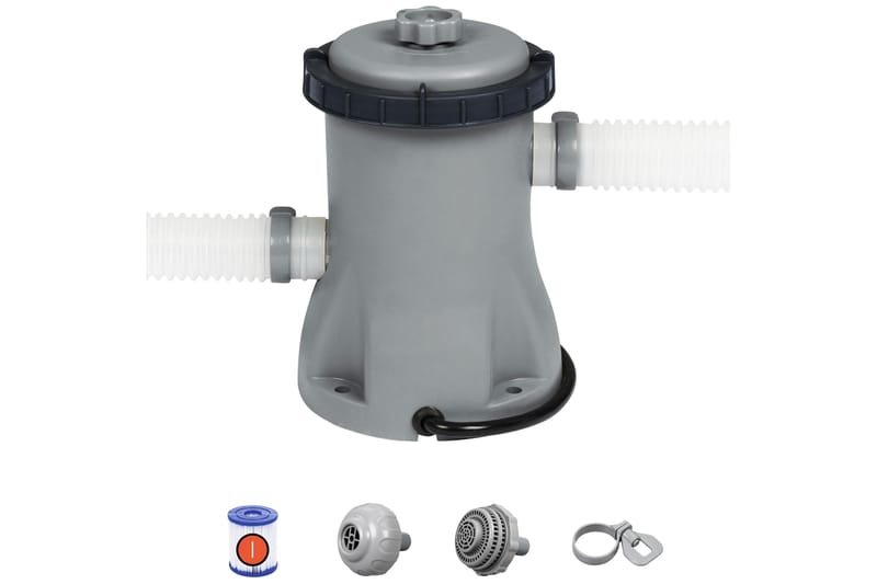 Bestway Flowclear filterpump 1249l/h För ovanmarkpool Grå, Bestway