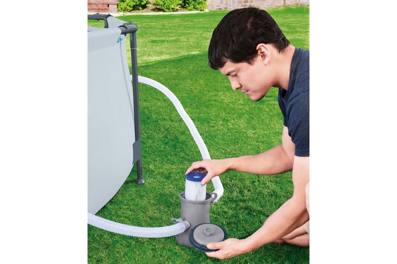 Bestway Flowclear filterpump 1249l/h För ovanmarkpool Grå - Bestway - Trädgård & spabad - Utomhusbad - Pool & sparengöring - Cirkulationspump & poolpump