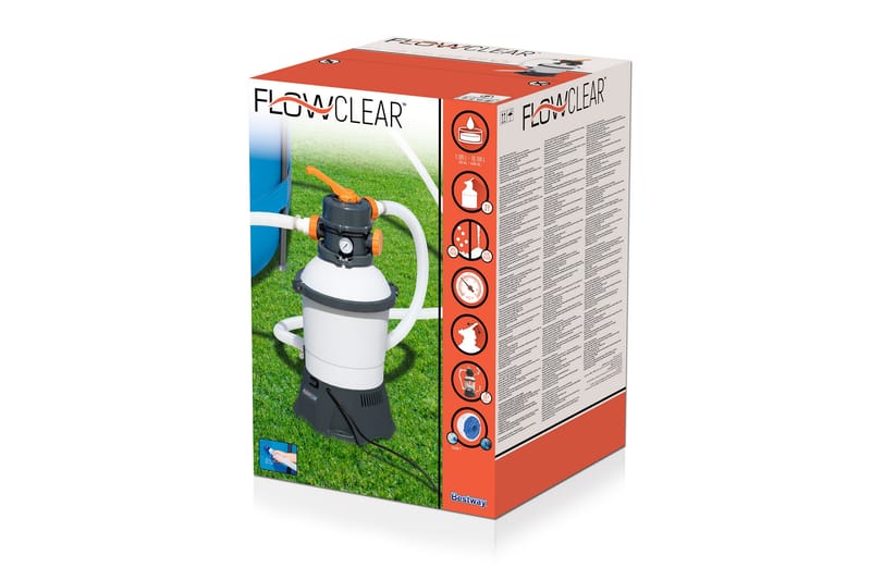 Bestway Flowclear sandfilterpump 3028l/h Vit - Bestway - Cirkulationspump & poolpump