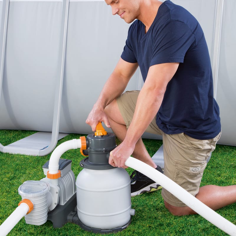 Bestway Flowclear sandfilterpump till ovanmarkpool | 1100-42300 liter - Trädgård & spabad - Utomhusbad - Pool & sparengöring - Cirkulationspump & poolpump