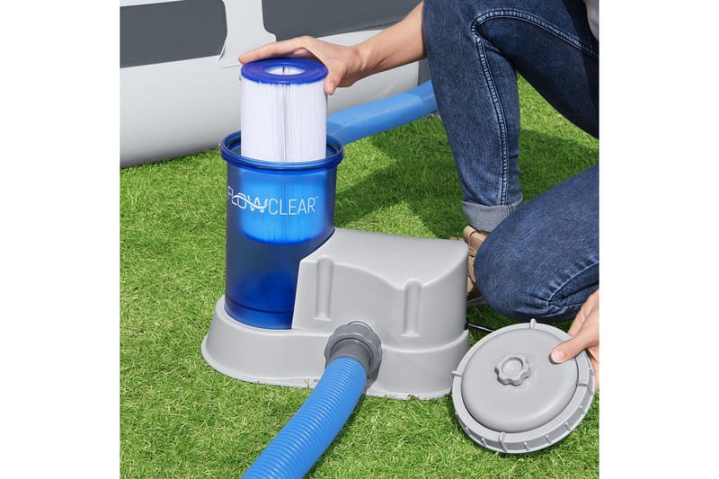 Bestway Flowclear transparent filterpump till ovanmarkpool B - Bestway - Trädgård & spabad - Utomhusbad - Pool & sparengöring - Cirkulationspump & poolpump