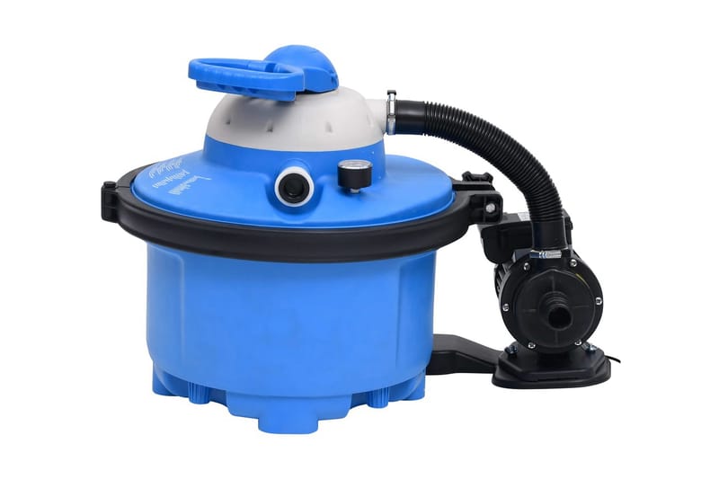 Sandfilterpump blå och svart 385x620x432 mm 200 W 25 L - Cirkulationspump & poolpump