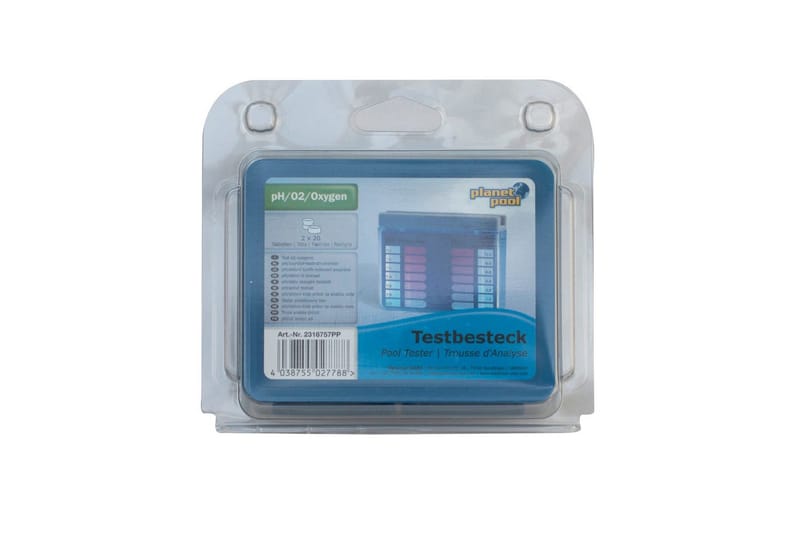 Mätinstrument Planet Pool Mini Pool Tester (pH/Aktivt Syre) inkl. 40 tabletter - Trädgård & spabad - Utomhusbad - Pool & sparengöring - Poolkemi & klortabletter