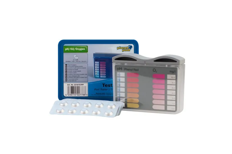 Mätinstrument Planet Pool Mini Pool Tester (pH/Aktivt Syre) inkl. 40 tabletter, undefined