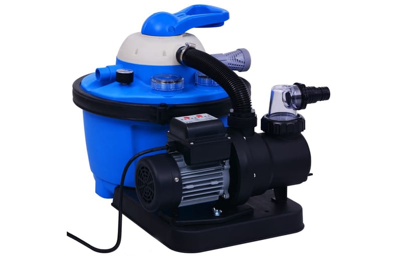 Sandfilterpump 450 W 25 L - Blå - Trädgård & spabad - Utomhusbad - Pool & sparengöring - Sandfilter