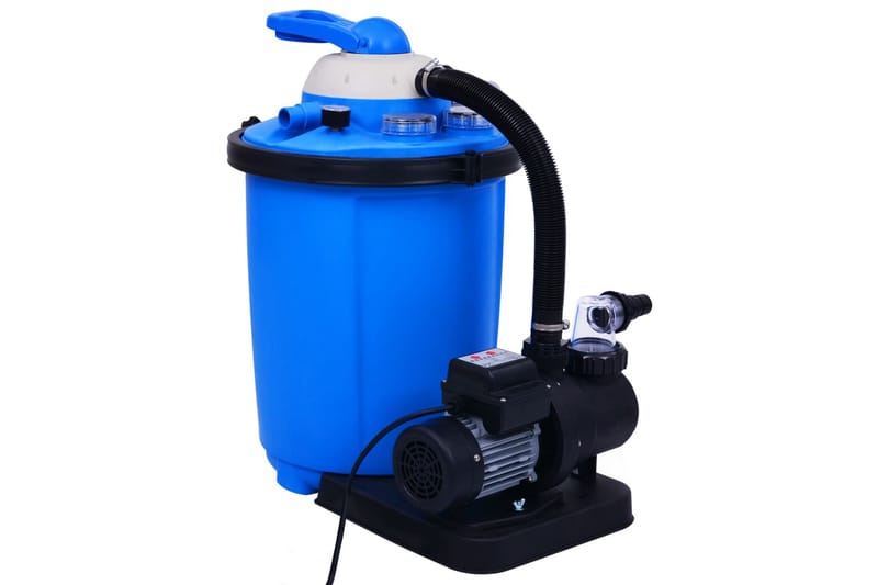 Sandfilterpump 550 W 50 L - Blå - Trädgård & spabad - Utomhusbad - Pool & sparengöring - Sandfilter