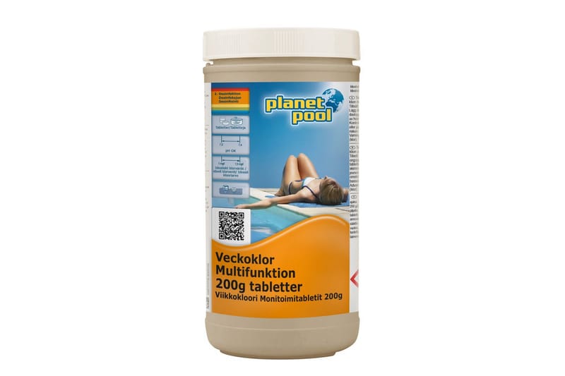 Vattenvård Planet Pool Veckoklor 200g Tabletter 1 kg - 1 kg - Trädgård & spabad - Utomhusbad - Pool & sparengöring - Poolkemi & klortabletter