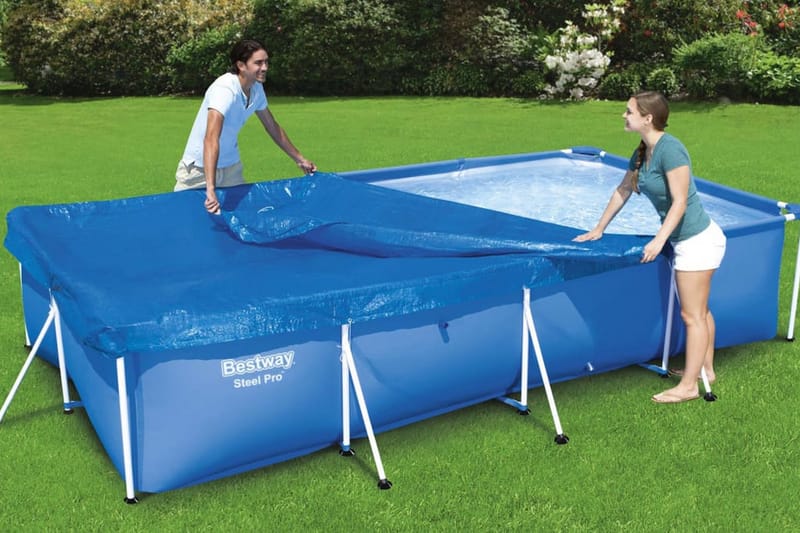 Bestway Poolöverdrag Flowclear 400x211 cm - Blå - Trädgård & spabad - Utomhusbad - Pool & spatillbehör - Övriga pooltillbehör