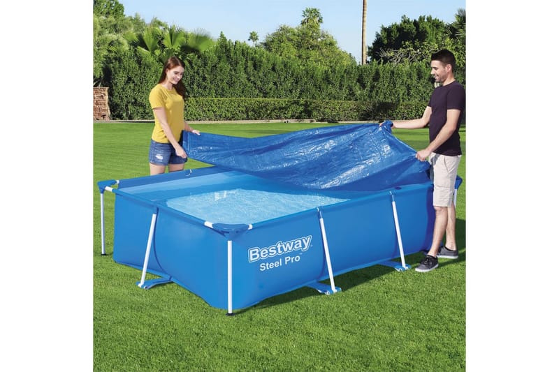 Bestway Poolöverdrag Flowclear 259x170 cm - Blå - Poolöverdrag & pooltäcke - Övriga pooltillbehör