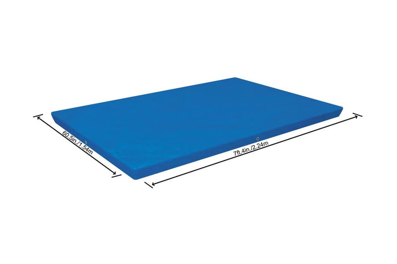 Bestway Poolöverdrag Flowclear 221x150 cm - Blå - Poolöverdrag & pooltäcke - Övriga pooltillbehör