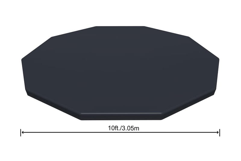 Bestway Poolöverdrag Flowclear 305 cm - Grå - Trädgård & spabad - Utomhusbad - Pool & spatillbehör - Övriga pooltillbehör