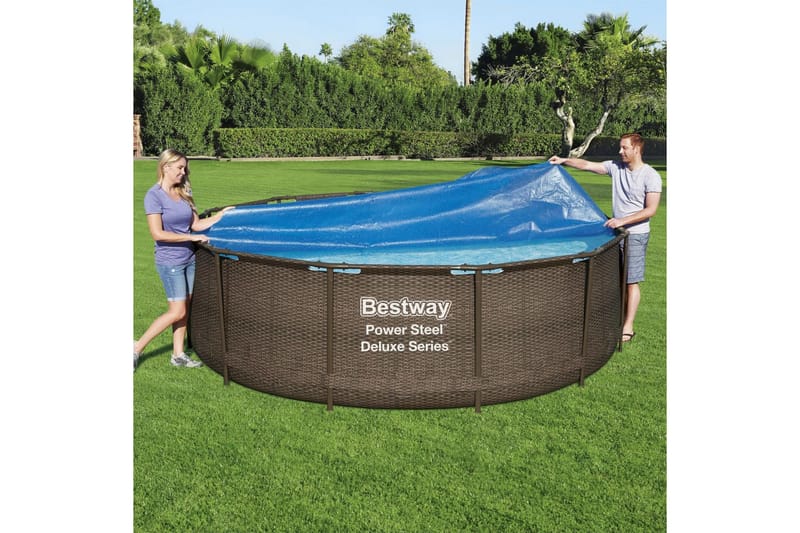 Bestway Poolöverdrag Flowclear 356 cm - Blå - Trädgård & spabad - Utomhusbad - Pool & spatillbehör - Övriga pooltillbehör