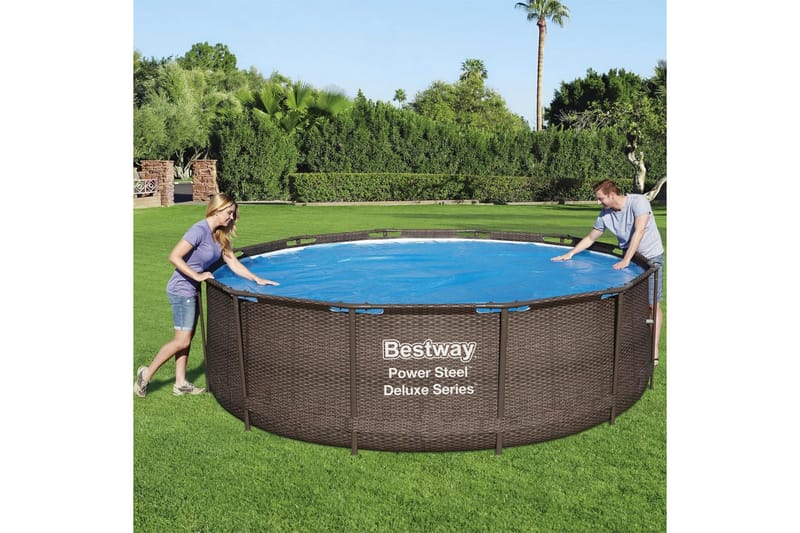 Bestway Poolöverdrag Flowclear 356 cm - Blå - Trädgård & spabad - Utomhusbad - Pool & spatillbehör - Övriga pooltillbehör
