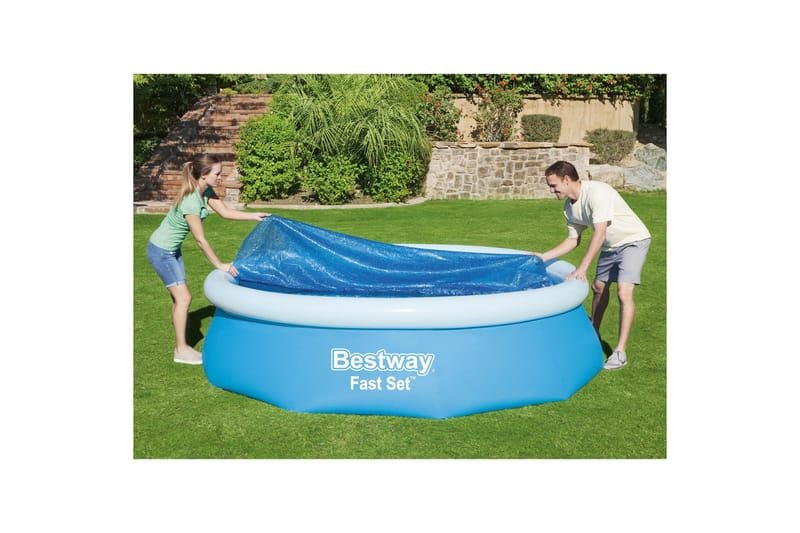 Flowclear solskydd/poolöverdrag till ovanmarkpool - 2,44m Bl - Bestway - Trädgård & spabad - Utomhusbad - Pool & spatillbehör - Övriga pooltillbehör