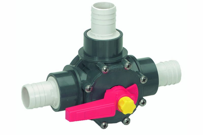Planet Pool 3-vägsventil, Rosa|Svart