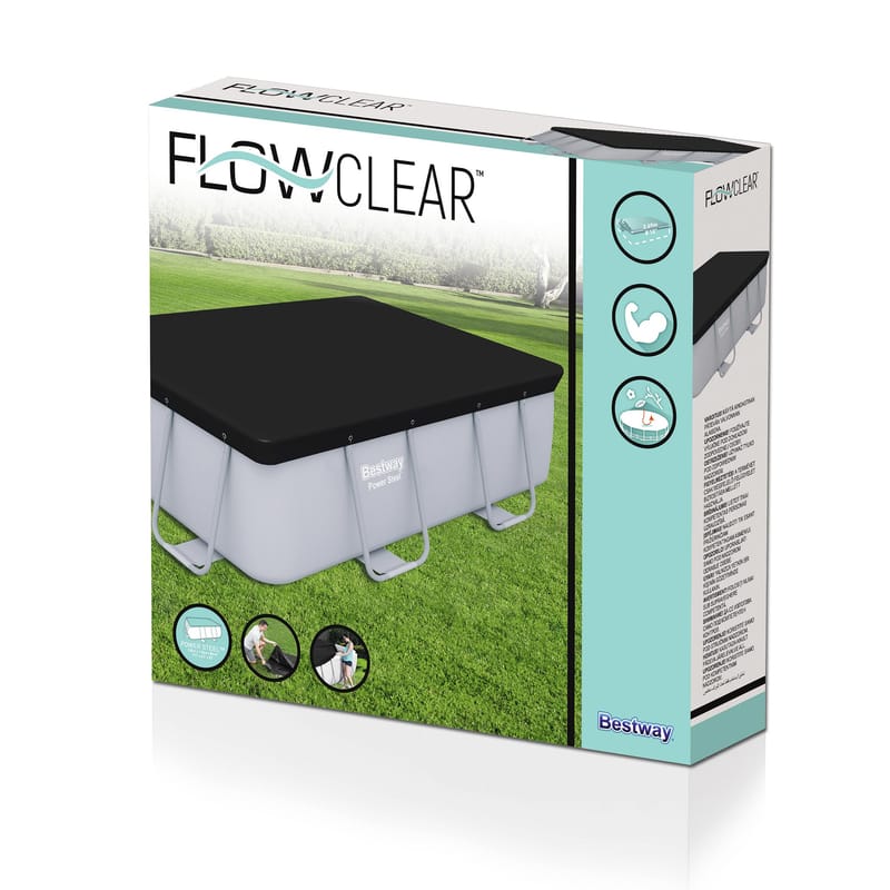Poolöverdrag Flowclear™ 2,82x1,96 m Svart - Bestway - Trädgård & spabad - Utomhusbad - Pool & spatillbehör - Övriga pooltillbehör
