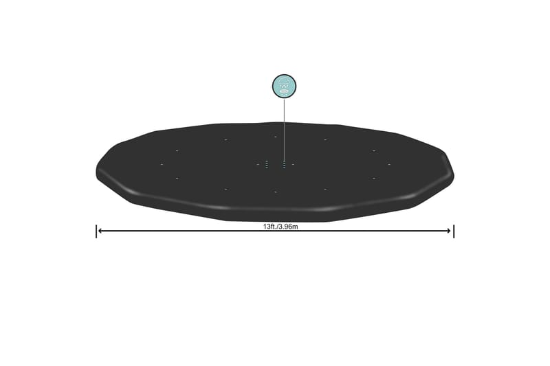 Poolöverdrag Flowclear™ 3,96m Svart - Bestway - Poolöverdrag & pooltäcke - Övriga pooltillbehör