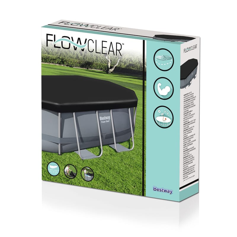 Poolöverdrag Flowclear™ 3.05 x 2 m Svart - Bestway - Trädgård & spabad - Utomhusbad - Pool & spatillbehör - Övriga pooltillbehör