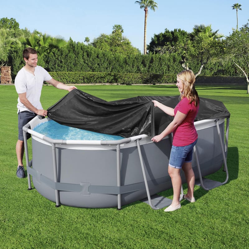 Poolöverdrag Flowclear™ 3.05 x 2 m Svart - Bestway - Trädgård & spabad - Utomhusbad - Pool & spatillbehör - Övriga pooltillbehör