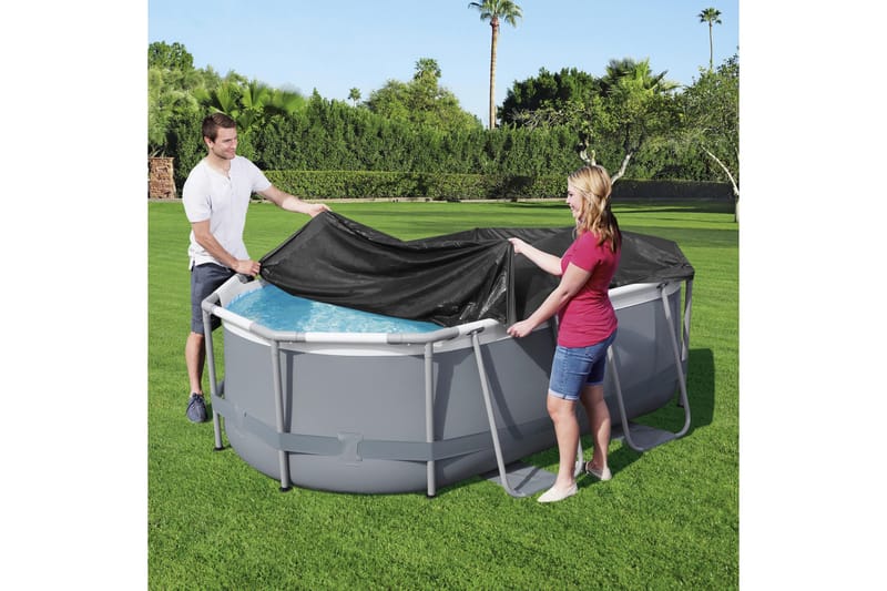 Poolöverdrag Flowclear™ 3.05 x 2 m Svart - Bestway - Trädgård & spabad - Utomhusbad - Pool & spatillbehör - Övriga pooltillbehör