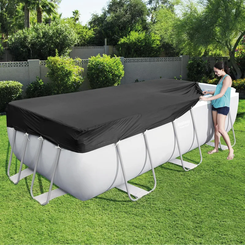 Poolöverdrag Flowclear™ 4,12 x 2,01 m Svart - Bestway - Trädgård & spabad - Utomhusbad - Pool & spatillbehör - Övriga pooltillbehör