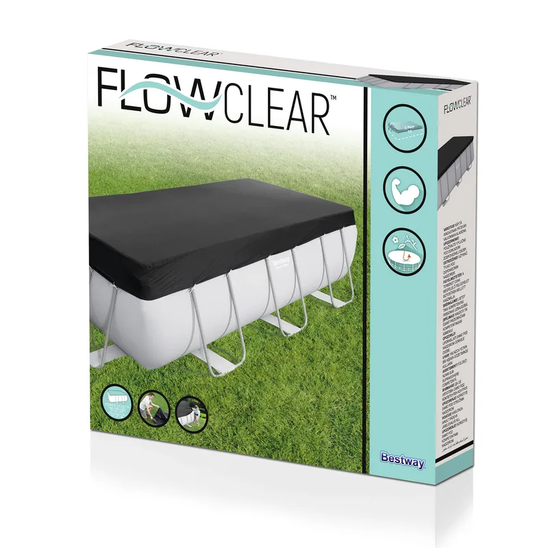 Poolöverdrag Flowclear™ 4,12 x 2,01 m Svart - Bestway - Trädgård & spabad - Utomhusbad - Pool & spatillbehör - Övriga pooltillbehör