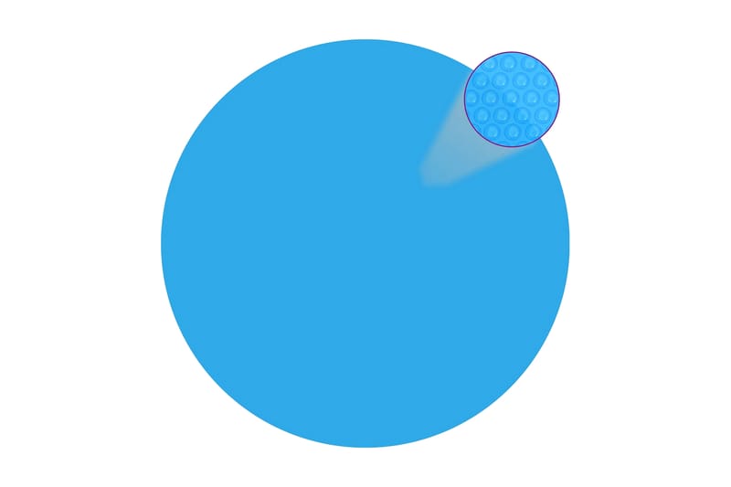 Poolöverdrag rund 549 cm PE blå - Blå - Övriga pooltillbehör - Poolöverdrag & pooltäcke