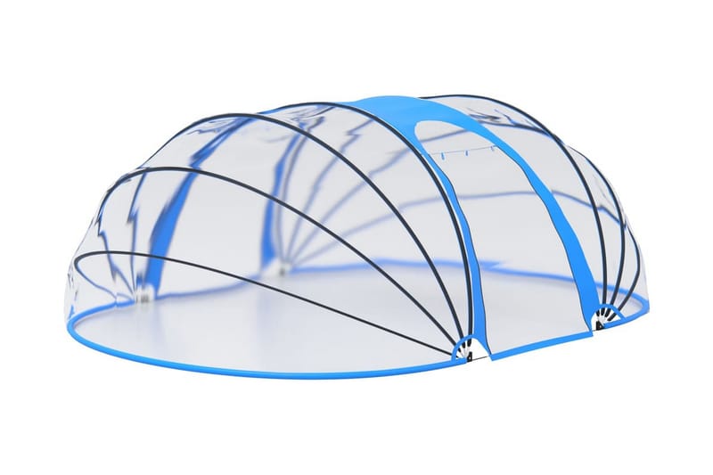 Poolkupol oval 530x410x205 cm - Silver - Trädgård & spabad - Utomhusbad - Pool & spatillbehör - Övriga pooltillbehör