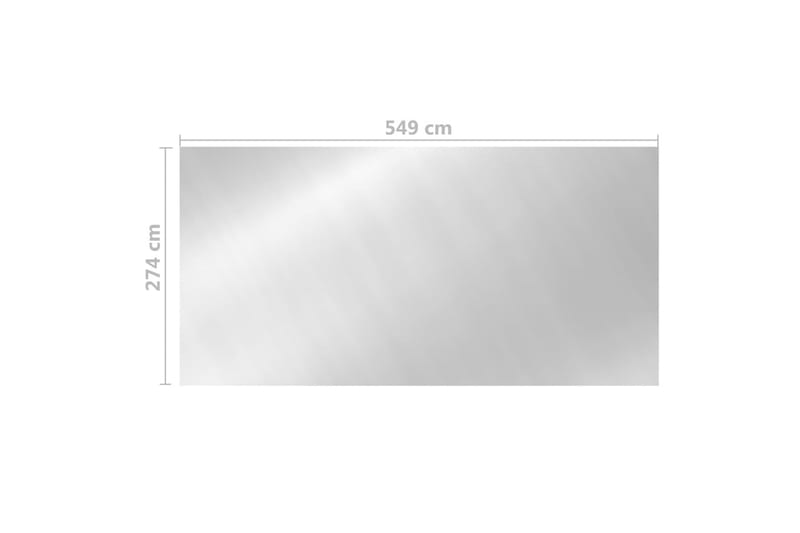 Poolskydd silver 549x274 cm PE - Silver - Trädgård & spabad - Utomhusbad - Pool & spatillbehör - Övriga pooltillbehör