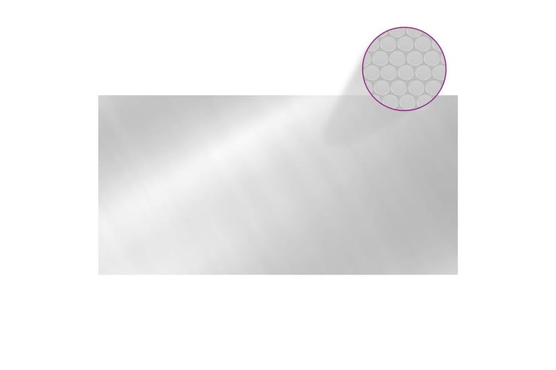 Poolskydd silver 975x488 cm PE - Silver - Trädgård & spabad - Utomhusbad - Pool & spatillbehör - Övriga pooltillbehör