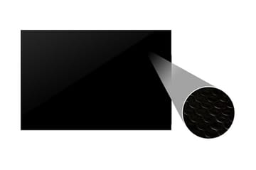 Rektangulärt poolskydd 1000x600 cm PE svart