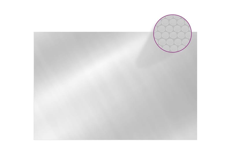 Rektangulärt poolskydd 600x400 cm PE silver - Silver - Trädgård & spabad - Utomhusbad - Pool & spatillbehör - Övriga pooltillbehör