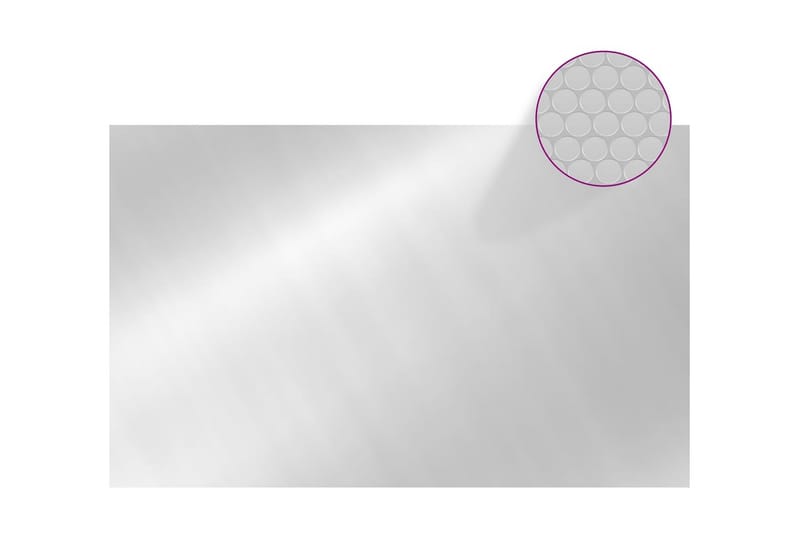 Rektangulärt poolskydd 800x500 cm PE silver - Silver - Trädgård & spabad - Utomhusbad - Pool & spatillbehör - Övriga pooltillbehör