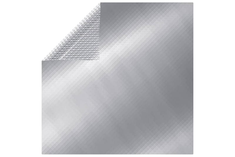 Rektangulärt poolskydd 800x500 cm PE silver - Silver - Trädgård & spabad - Utomhusbad - Pool & spatillbehör - Övriga pooltillbehör