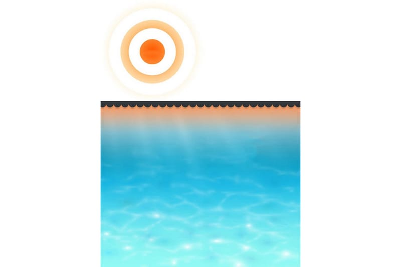 Rektangulärt poolskydd 300x200 cm PE blått - Blå - Trädgård & spabad - Utomhusbad - Pool & spatillbehör - Övriga pooltillbehör