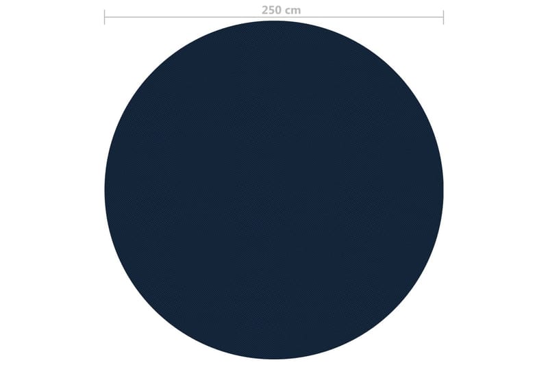 Värmeduk för pool PE 250 cm svart och blå - Svart - Trädgård & spabad - Utomhusbad - Pool & spatillbehör - Poolduk & pool-liner